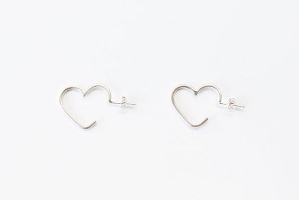 Aros Amor Medianos de Plata 925