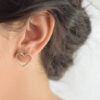 Aros Corazón Frontal pequeños de plata 925