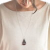 Collar Barco de madera y bronce