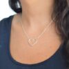 Collar dos Corazones de plata 925