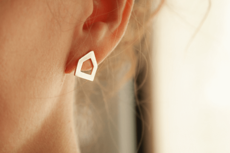 Aros casita Bruselas joyería contemporánea