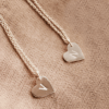 Collar Amiga x3 con corazón con inicial - Bruselas Joyería contemporánea